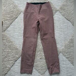 Checkered stretchy dress pants